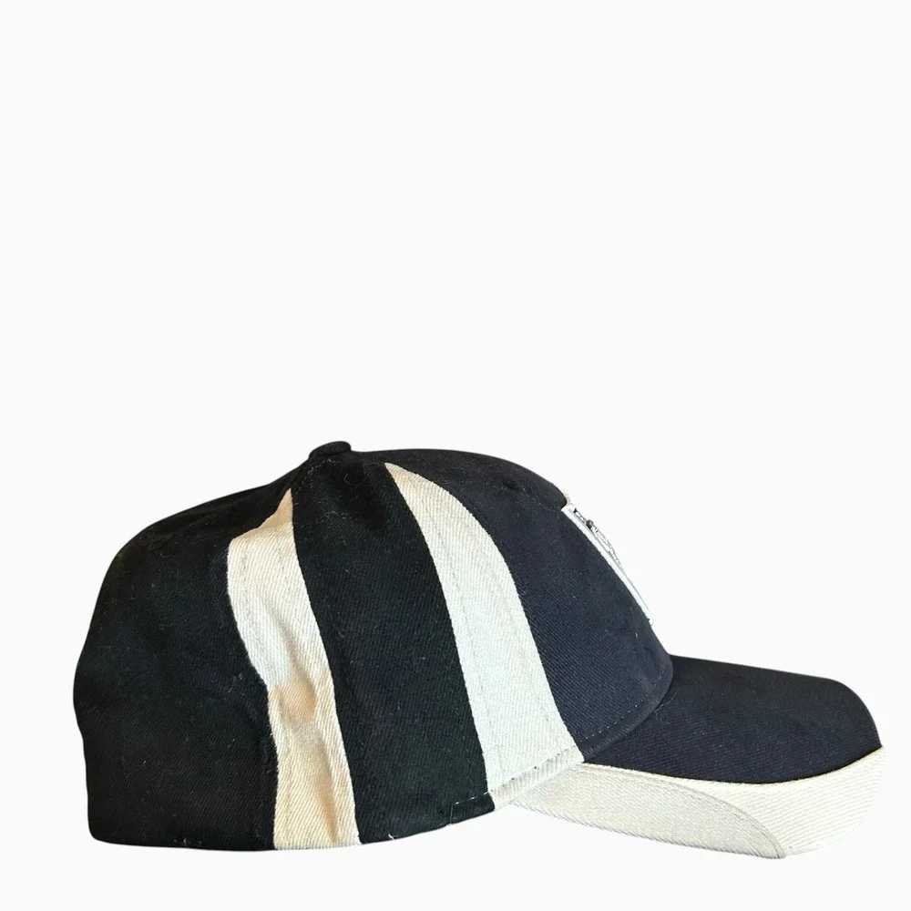 VTG Oakland Raiders Hat Cap Fitted Mens One Size Black NFL Football Reebok